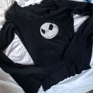 Bell Sleeve Jack Skellington Shirt